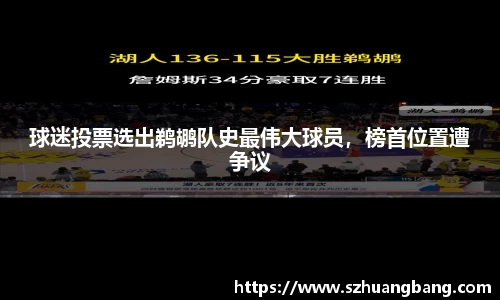 球迷投票选出鹈鹕队史最伟大球员，榜首位置遭争议